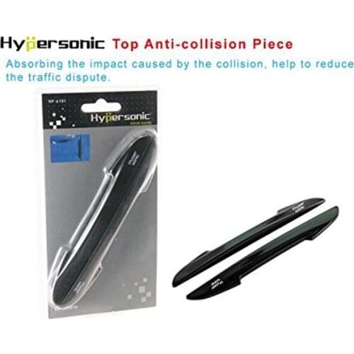 Hypersonic Car Door Edge Protectors Plastic Door Guard Black 4PCS