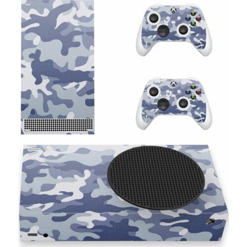 Camo Color Skin Sticker Decal Cover for Xbox Series S Console and 2 Controllers Xbox Series Slim Skin Sticker Vinyl
