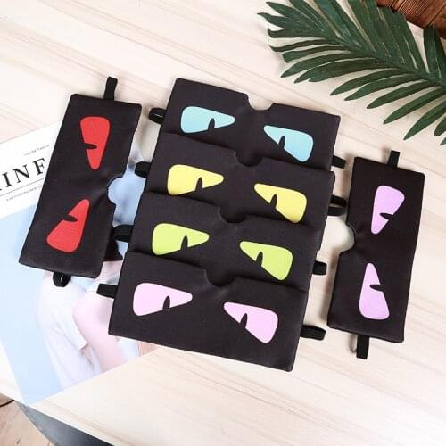 Monster Sleep Mask Eye Cute Cartoon Color Cover Sort Bandage Funny Sleeping Night Mask For Women Men Travel Blindfold Eyepatches