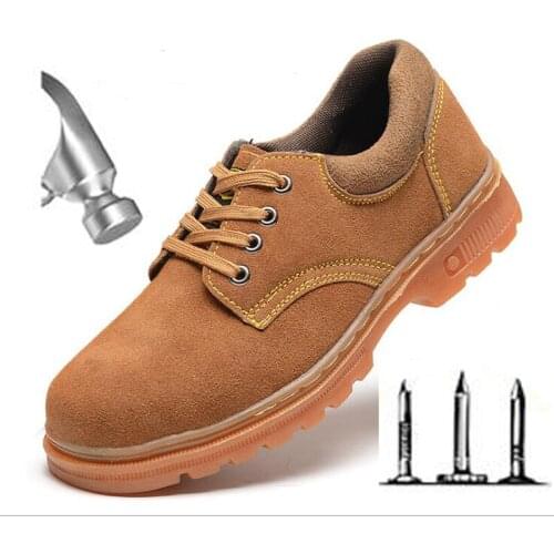 Men Safety Work Boots Fashion Camouflage Spring Breathable Steel Toe Mens Labor Insurance Puncture Proof Shoes H230