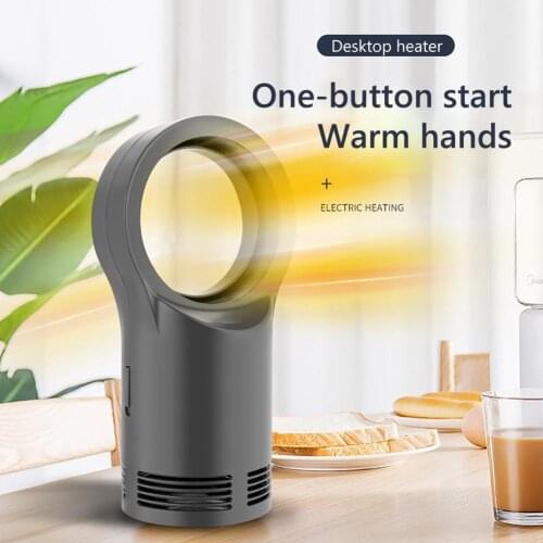 New Arrival 400W Handy Bladeless Heater Desktop/Table Electric Warm Fan Space Heater Air Blower Radiator Use Winter Office/Home