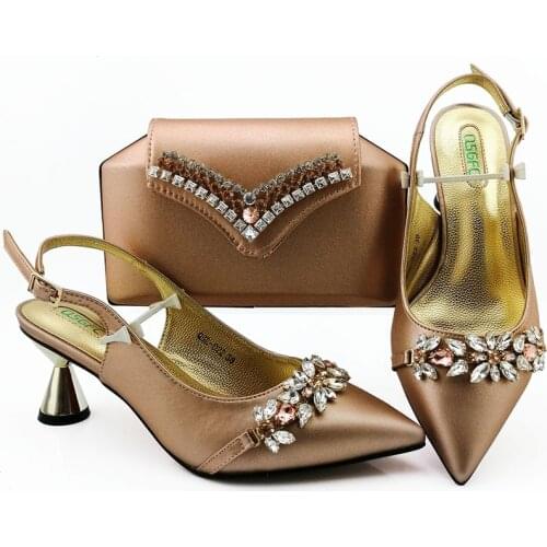 Magenta Color Shoes With Matching Bag Set Italian design Womens Party Shoes and Bag Set Nigerian Women High shoes And Handbag