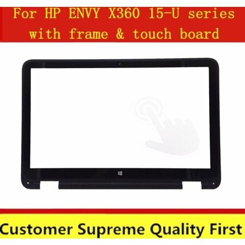 Original 15.6" For HP ENVY X360 For HP ENVY X360 15-U series 15-U110dx 15-U111dx Touch Screen Glass Digitizer V1 V.1