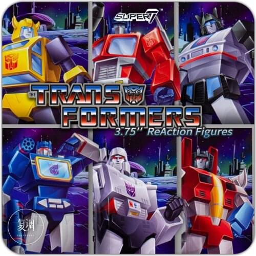 Original Super7 Transformers Optimus Prime Megatron Soundwave Bumblebee Jazz Starscream Model Toy Action Toys for Children Gift