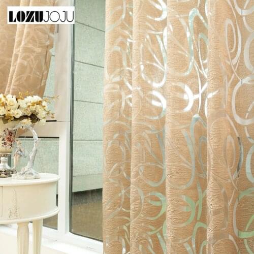 LOZUJOJU Sheer Curtains Geometric Window Tulle Curtains Jacquard Curtains For Living Room Bedroom Panels For Kitchen Curtains