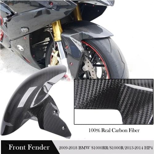 Motorcycle Carbon Fiber Front Fender Splash Mudguard Wheel Hugger for 2009-2018 BMW S1000RR S1000R HP4 Accessories 2014 2016
