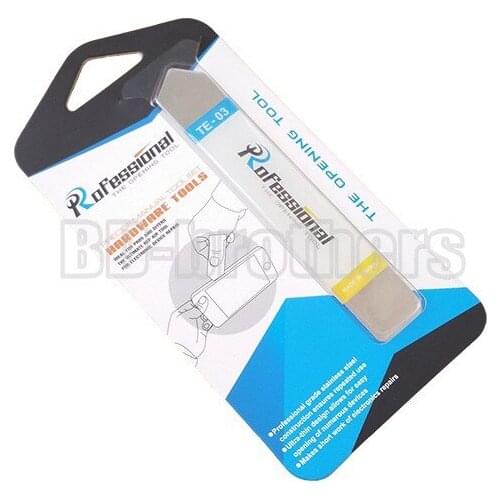 Professional TE-03 Good Quality Soft Thin Styles Repair Pry Mobile Computer Screen to Opening Tools Steel Blade 100pcs/lot