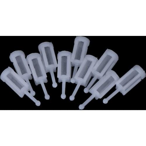 10pcs Plastic Gravity Type Spray Gun Spray Filter Pot Diameter 11mm length 36mm