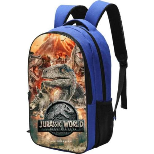 3D Cartoon Jurassic World Dinosaur Backpack School Bags for Teenagers Boy Girl Travel Bag Children Bagpack Rucksack Kids Mochila