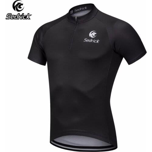 Sedrick Brand Quick Dry Short Sleeve 3/4 Zipper Breathable Cycling Jersey Cycle Jerseys Pro Bike Team MTB Sportswear Clothing
