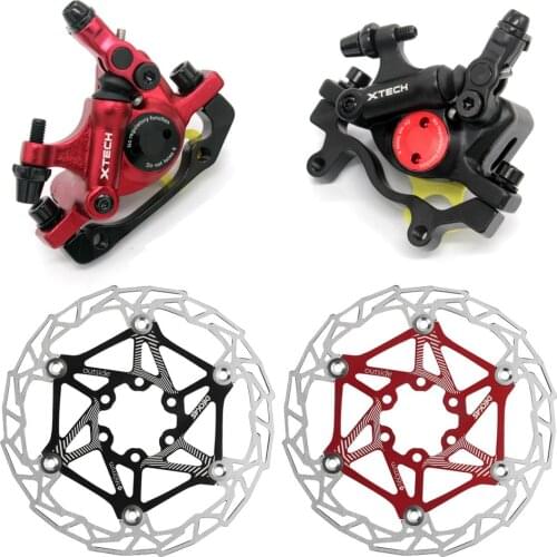 Zoom HB-100 MTB bike Brake HB100 Bicycle Brakes Caliper w rotors Bicycle parts Hydraulic piston two-way