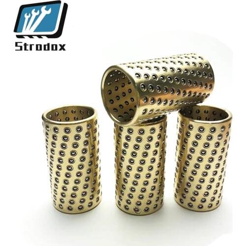 Inner diameter 10 12 mm Miniature linear ball guide sleeve Ball Bearing Retainer Rolling Guide Bushing Supporter Brass Alloy CNC