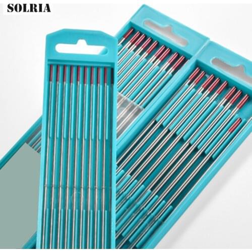 WT20 Tungsten Electrode Professional Tig Rod 1.6 2.0 2.4 3.0 3.2 for option 1.5% Lanthanated for Tig Welding Machine 10Pcs/Pack