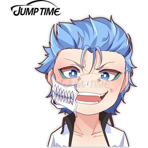 Jump Time 13 x 8.5cm Vinyl Decoration Grimmjow-jaegerjaquez Anime Avatar Car Decals Computer Bumper Waterproof Car Stickers