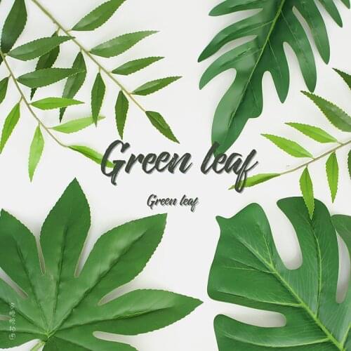 High-grade Simulated Leaves Plant Green Leaf Photography Background Photo Studio Shooting Backdrop Decoration Items fotografia
