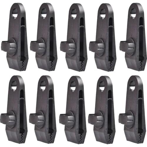 10pcs Tarp Clips Clamp Awning Car Boat Cover Tent Tie Down Emergency Snap