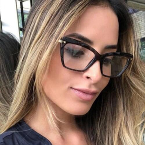Cat Eye Anti Blue Light Glasses Women Trending Products 2021 Decorative Statement Glasses Lunette Eyeglasses Clear Lens