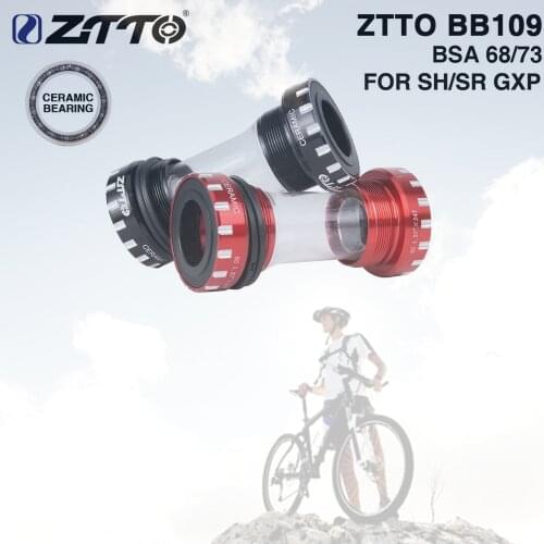 ZTTO Ceramic Bearing BB109 Bottom Brackets For BSA68 ISO 73 BSC BSA MTB Road bike 24mm 22mm GX m8000 Bottom Brackets DA r8000