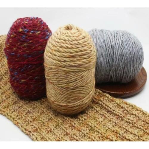 Colorful Wool Hand-woven Diy Hat Scarf In The Thick Wool Needle Baby Coat Wool Bulky Yarn Yarn Knitting