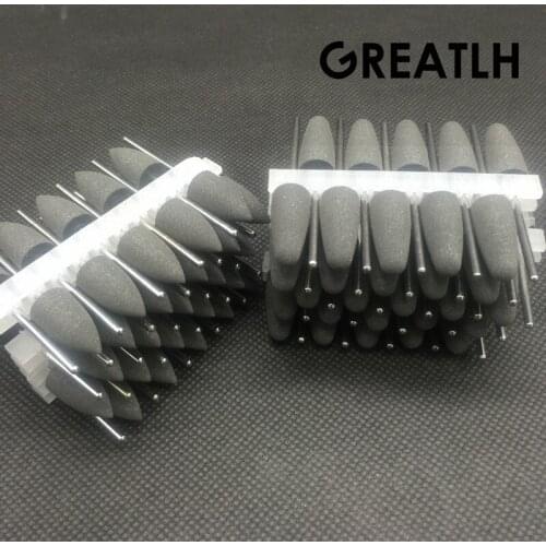 100pcs SILICONE Rubber polishers 2.35mm Diamond polishing Burs