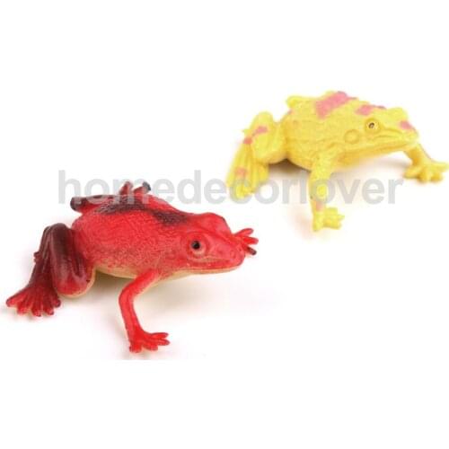12Pcs Animal Amphibian Figure Plastic Reptile Frog Figur kid Learn Toys