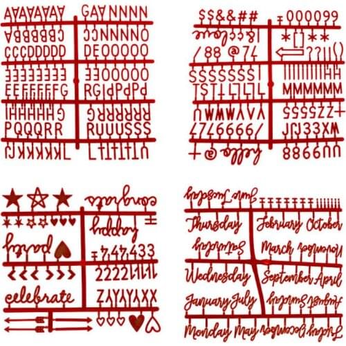 4Pcs/Set Characters For Felt Letter Board Numbers For Changeable Letter Board HX6D