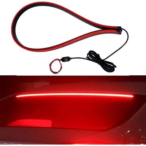 90cm Car Vehicle Tail LED Strip Brake Light Rear Windshield Safety Warning Lamp