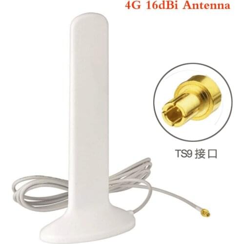3G 4G LTE Antenna TS9 CRC9 Male Connector 16dBi with 2m Extension Cable 3G external antena for 4G Modem Router antenne arieal