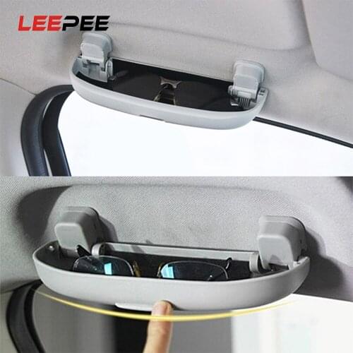 LEEPEE Car Glasses Case Galant Lioncel ASX RVR Soveran Holder Box For Mitsubishi Pajero V73