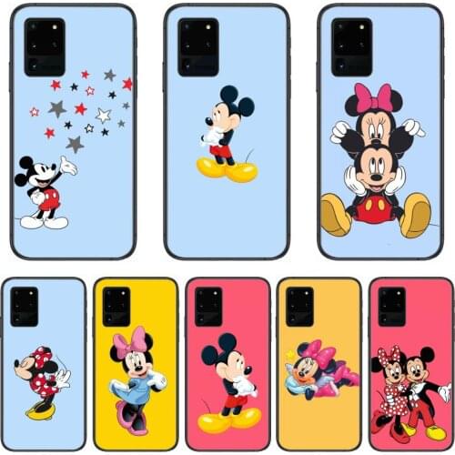Mobile Case Disney Micky Mouse Phone cover hull For SamSung Galaxy S 6 7 8 9 10 20 Plus Edge E 5G Lite Ultra black soft bumper