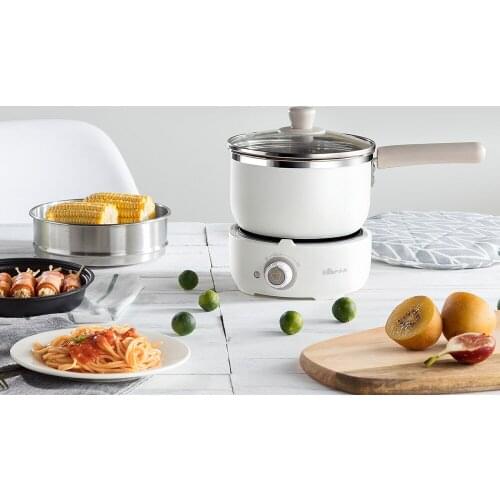 Electric Hot Pot Electric Hot Pot Instant Noodlesfried Eggsboiled Eggs, Steamed Buns 2 Levels of Firepower