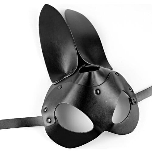 GAMPORL Sexy Cosplay Mask PU Leather BDSM Erotic Fetish Mask Adult Games Sex Toy Halloween Carnival Mask Props Party Accessories