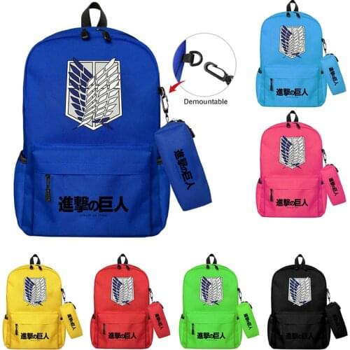 Anime Anti Theft Canvas Backpack Student Mochilas for Teenagers Boys Girls School Bags Laptop Bag Men Women Backpack Mochilas