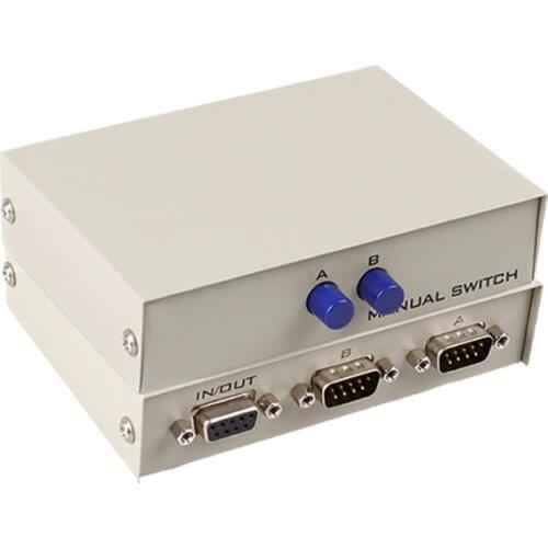 MT-VIKI DB9 RS232 Switch COM Serial Port Sharer Console Printer Sharing Selector Controller 2 In1Out MT-232-2