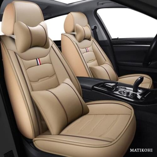 MATIKOHI leather car seat cover For volvo v50 ford fiesta daewoo nexia seat leon fr lada kalina car styling auto accessories