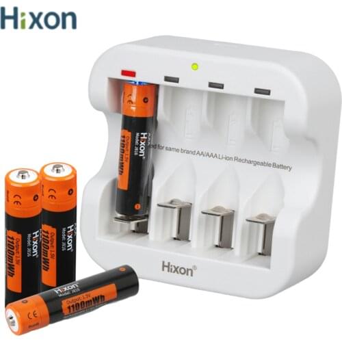 Hixon--1100mAh 1.5V Lithium Rechargeable Battery 4Slot Charge ,Support Wholesale, Flashlight, Fan And Game Machine Are Available