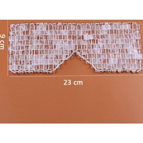 White Crystal Eye Mask Massager Natural Jade Eye Mask Stone Sleep Mask Face Massager Sleeping Eye Mask For Eye Relax Eye Care