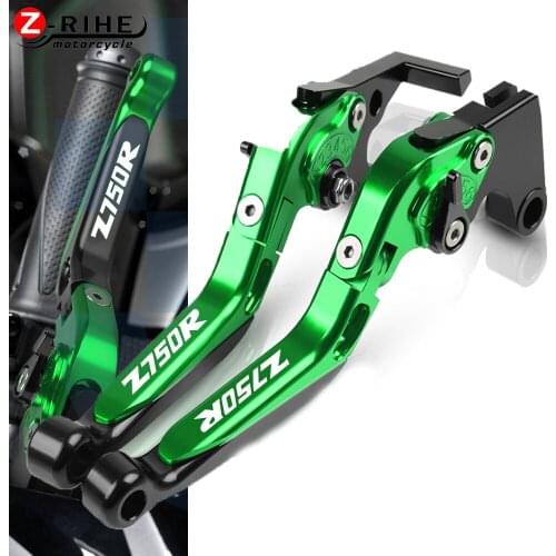 Motorcycle Accessories Motorbike Aluminum Part For KAWASAKI Z750R 2011-2012 Z 750 R 11 12 Folding Extendable Brake Clutch Levers