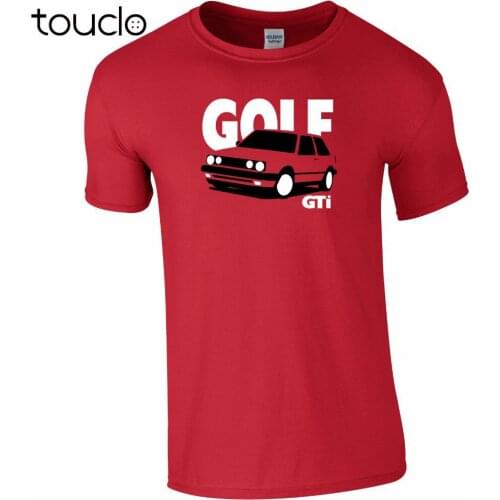 2019 Newest Mens Funny t shirt Golfer GTi Mk2 Inspired T-Shirt Gift For Dad, Uncle, Brother t-shirt Printed Tee Shirts Short