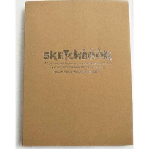 Vintage A4 New Sketch Book Notebook Notepad SketchBook for Paiting Drawing Diary Journal Creative Gift 256 Sheets Craft Notebook