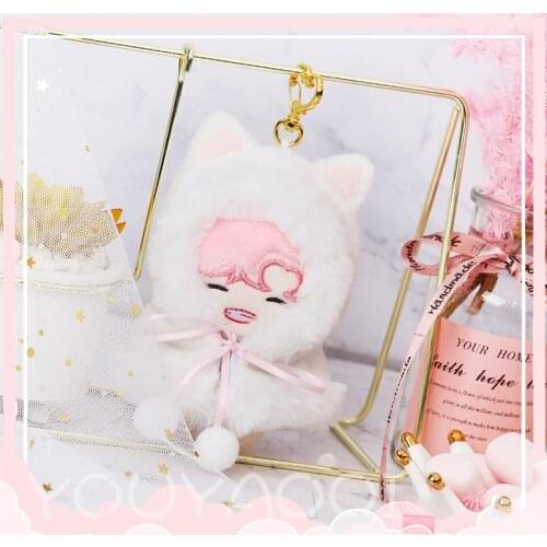 Christmas 10 cm doll cloak Doll Clothes Toy Winter Clothes keychain pendant fashion cute H