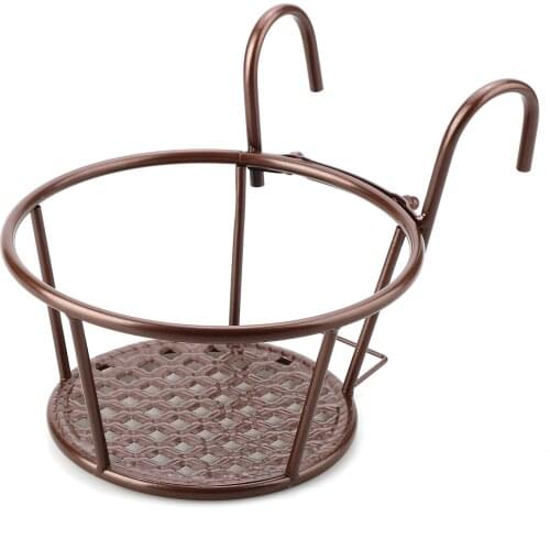 Pot Stand Holder For Indoor And Outdoor Use Detachable Round Flower Hanging Frame