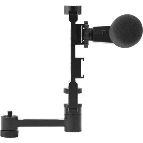 Extension Arm Mount Bracket for DJI OM 4 Osmo Mobile 2 3 with Cold Shoe Interface Gimbal Protable LED Video Light Mount Holder