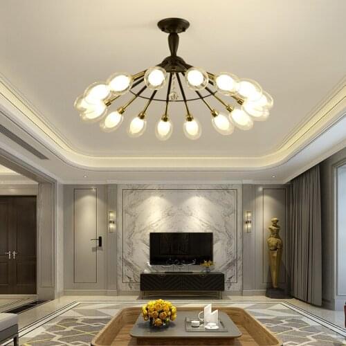 Nordic creative ceiling lamp personality living room lamp LED restaurant dining room bedroom light magic bean lamp bulb lamp C68