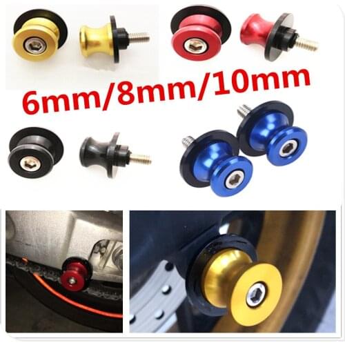 2pcs 6/ 8/ 10mm Spools Sliders motorcycle Swingarm Spool slider for HONDA CBR1000RRFIREBLADE CBR1000RR FIREBLADE SP CBR600RR