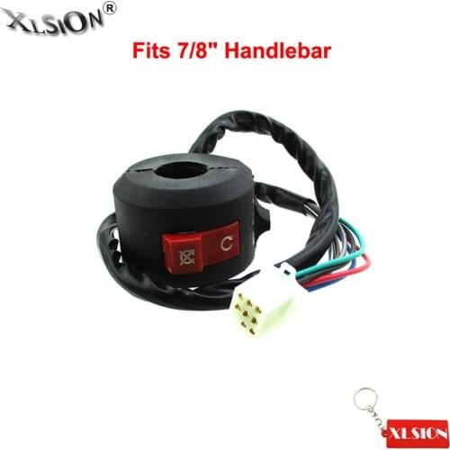 XLSION Aftermarket 8 Wire ATV Kill Light Start Switch For Chinese 50cc 70cc 90cc 110cc ATV Quad Motorcycle