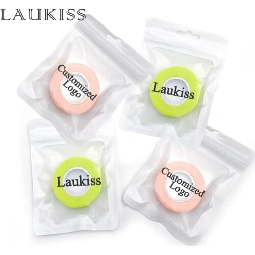 Customized Logo 5pc Tape For Eyelash Extension Breathable Adhesive Medical Under Eye Tape For False Lashes Grafting Makeup Tool