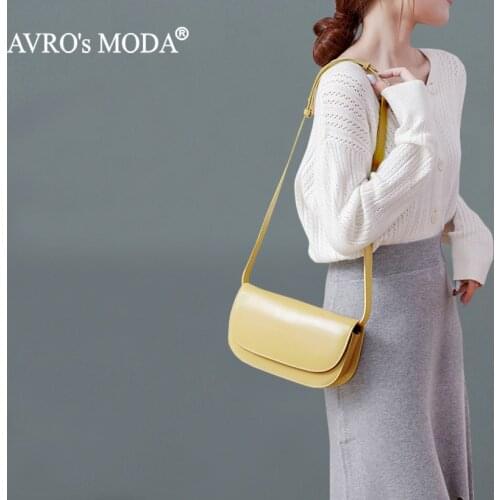 AVROs MODA Brand Real Leather New Crossbody Women Bag Fashion Ladies Retro Handbags Luxury Designer High Quality Shoulder Bags