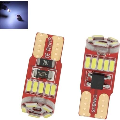 10PCS T10 LED Bulb W5W Canbus 168 T10 4014 15SMD Car LED Clearance Light Reading Lights 12V car accessories led lights for car