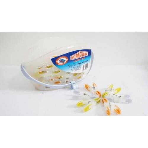 Free shipping 36pcs/lot Receive basket washing machine 36 clip seal washing clothes clip clothes pegs strong durable dryer